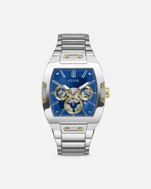 Guess Mainline Phoenix Watch Silver/Sun Blue