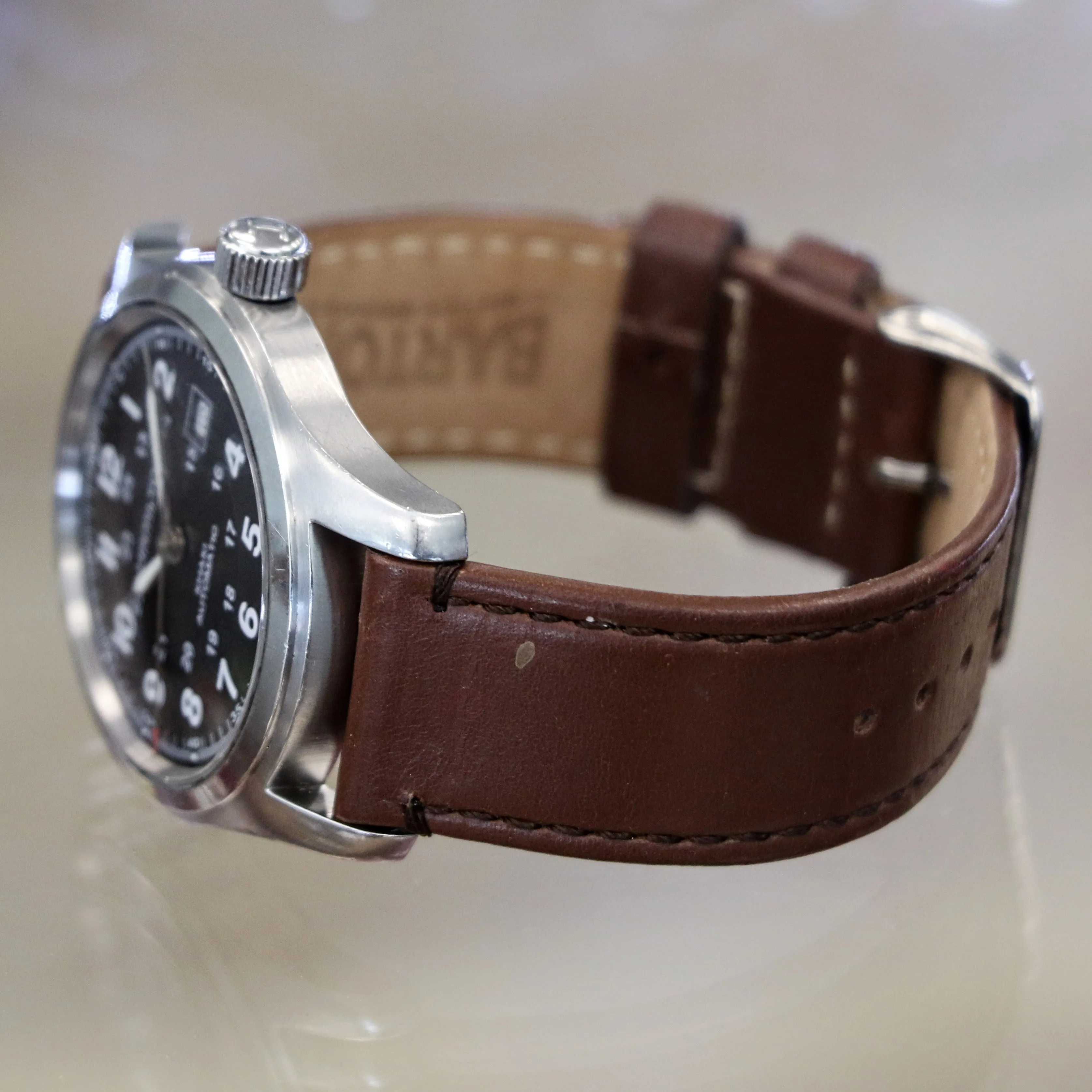 HAMILTON Khaki Field Automatic 42mm Watch H705450 ETA 2824-2 24-Hour Dial Wristwatch