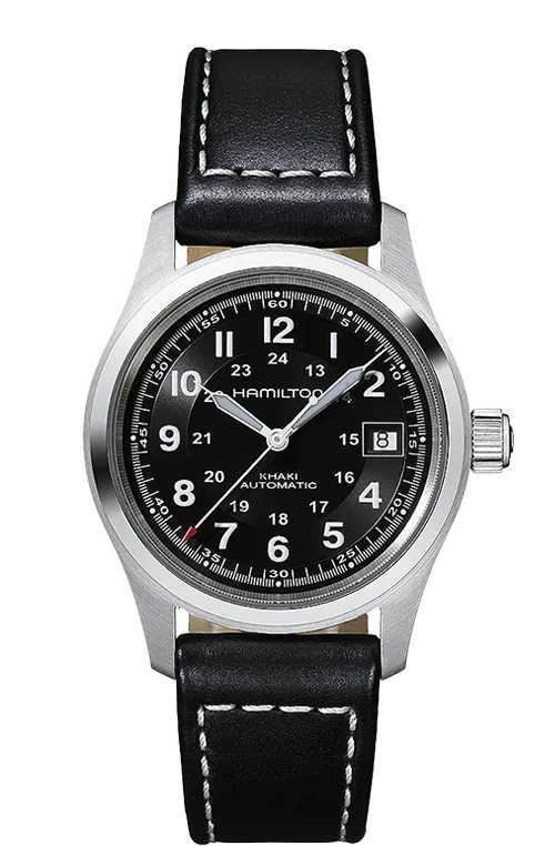 Hamilton Khaki Field Automatic Black Leather H70455733
