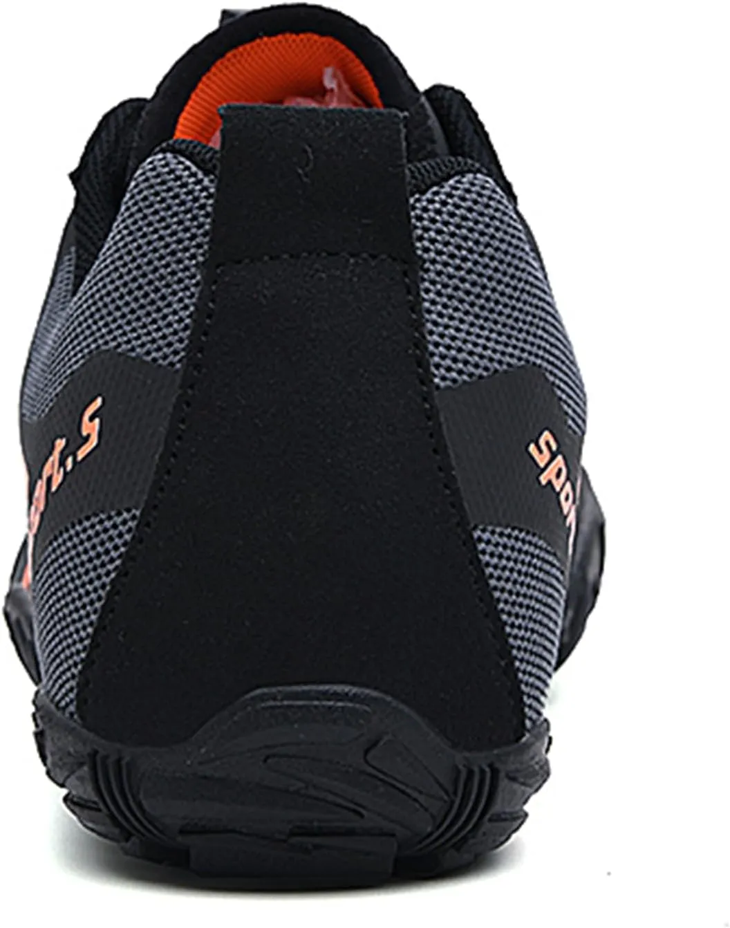 Hike Barefoot Shoes Men Wide Toe Box Minimalist Trail Running Shoes Mesh Athletic Sneakers with White Stripes Non-Slip Rubber Sole