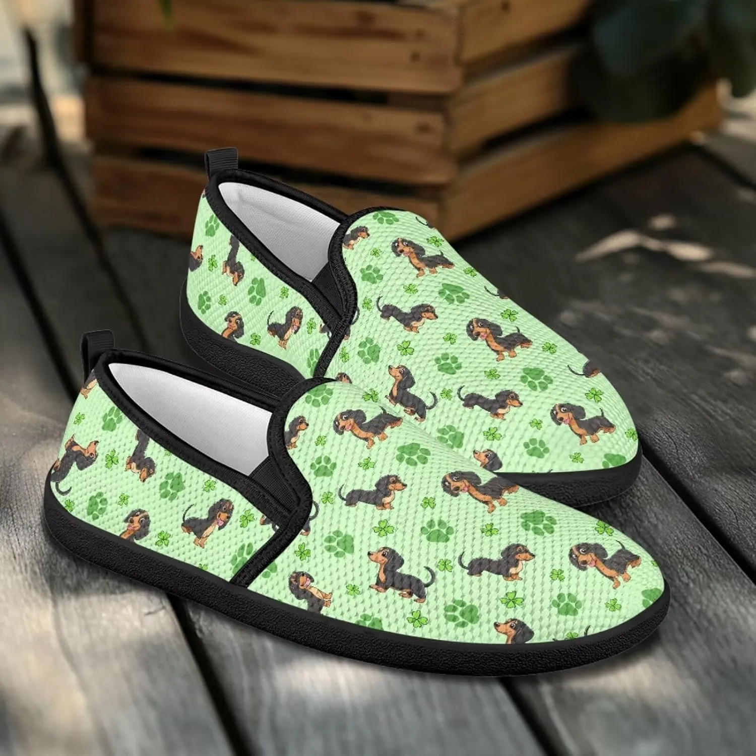 Holiday Dress Walking Shoes Comfy Casual Slip On Women Fashion Sneakers Stretch Mesh Quick - Fit Flat Zero Drops Lightweight Size 5.5-10.5
