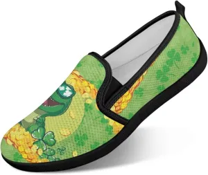 Holiday Dress Walking Shoes Comfy Casual Slip On Women Fashion Sneakers Stretch Mesh Quick - Fit Flat Zero Drops Lightweight Size 5.5-10.5