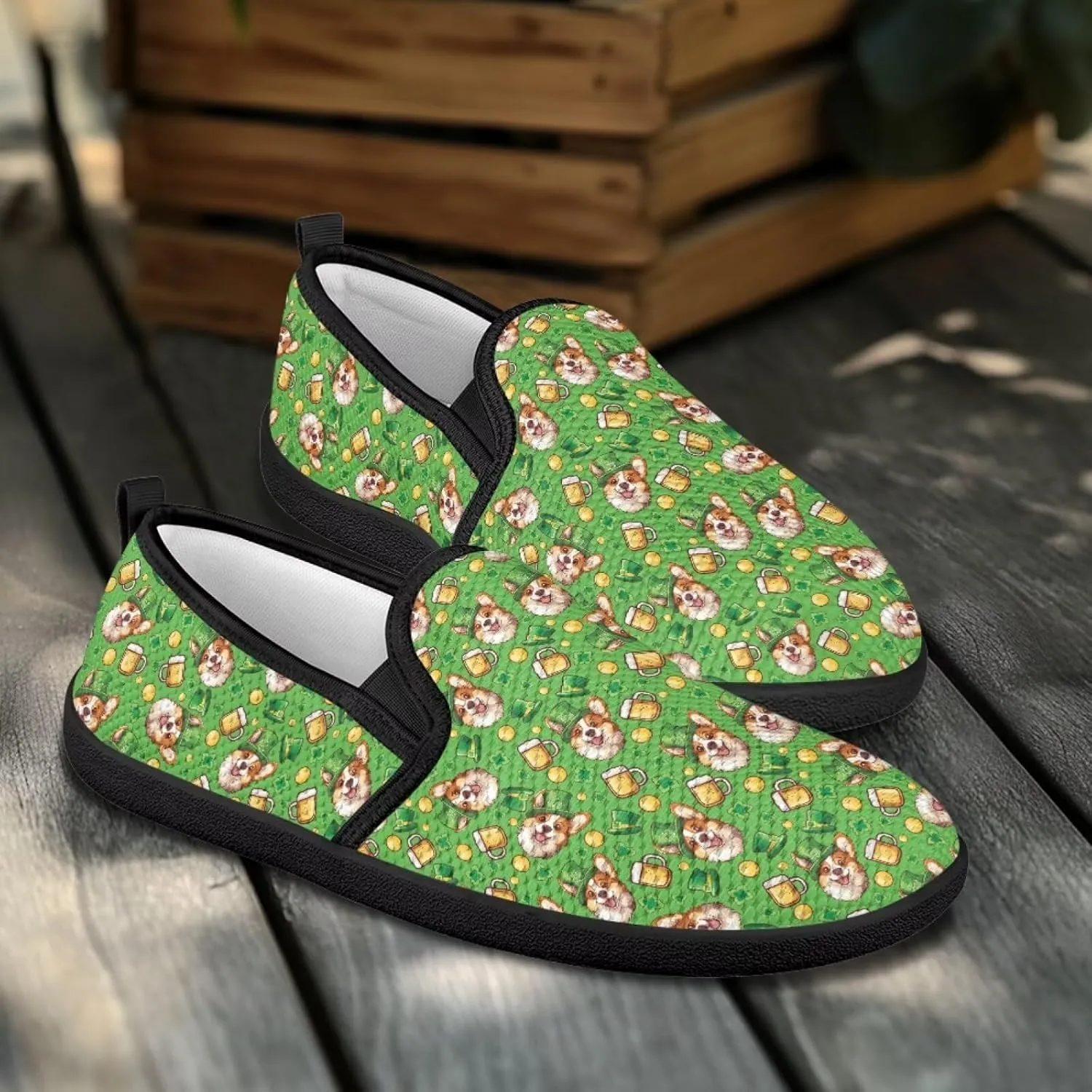 Holiday Dress Walking Shoes Comfy Casual Slip On Women Fashion Sneakers Stretch Mesh Quick - Fit Flat Zero Drops Lightweight Size 5.5-10.5