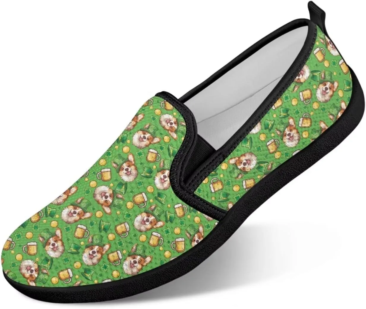 Holiday Dress Walking Shoes Comfy Casual Slip On Women Fashion Sneakers Stretch Mesh Quick - Fit Flat Zero Drops Lightweight Size 5.5-10.5
