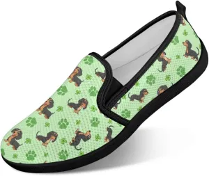 Holiday Dress Walking Shoes Comfy Casual Slip On Women Fashion Sneakers Stretch Mesh Quick - Fit Flat Zero Drops Lightweight Size 5.5-10.5