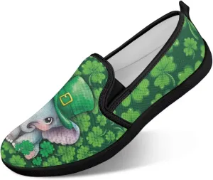 Holiday Dress Walking Shoes Comfy Casual Slip On Women Fashion Sneakers Stretch Mesh Quick - Fit Flat Zero Drops Lightweight Size 5.5-10.5