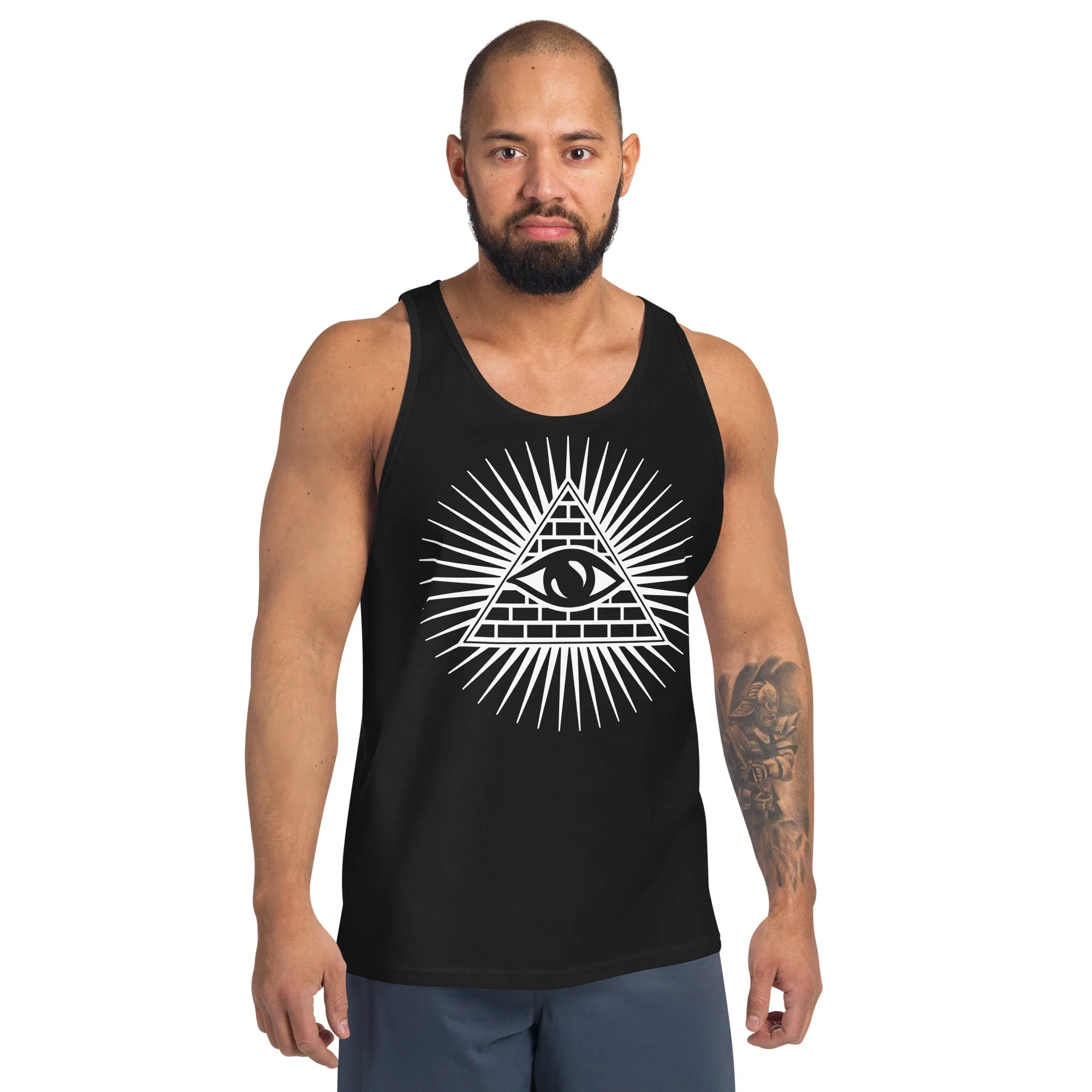 Illuminati All Seeing Psychic Eye Men's Tank Top
