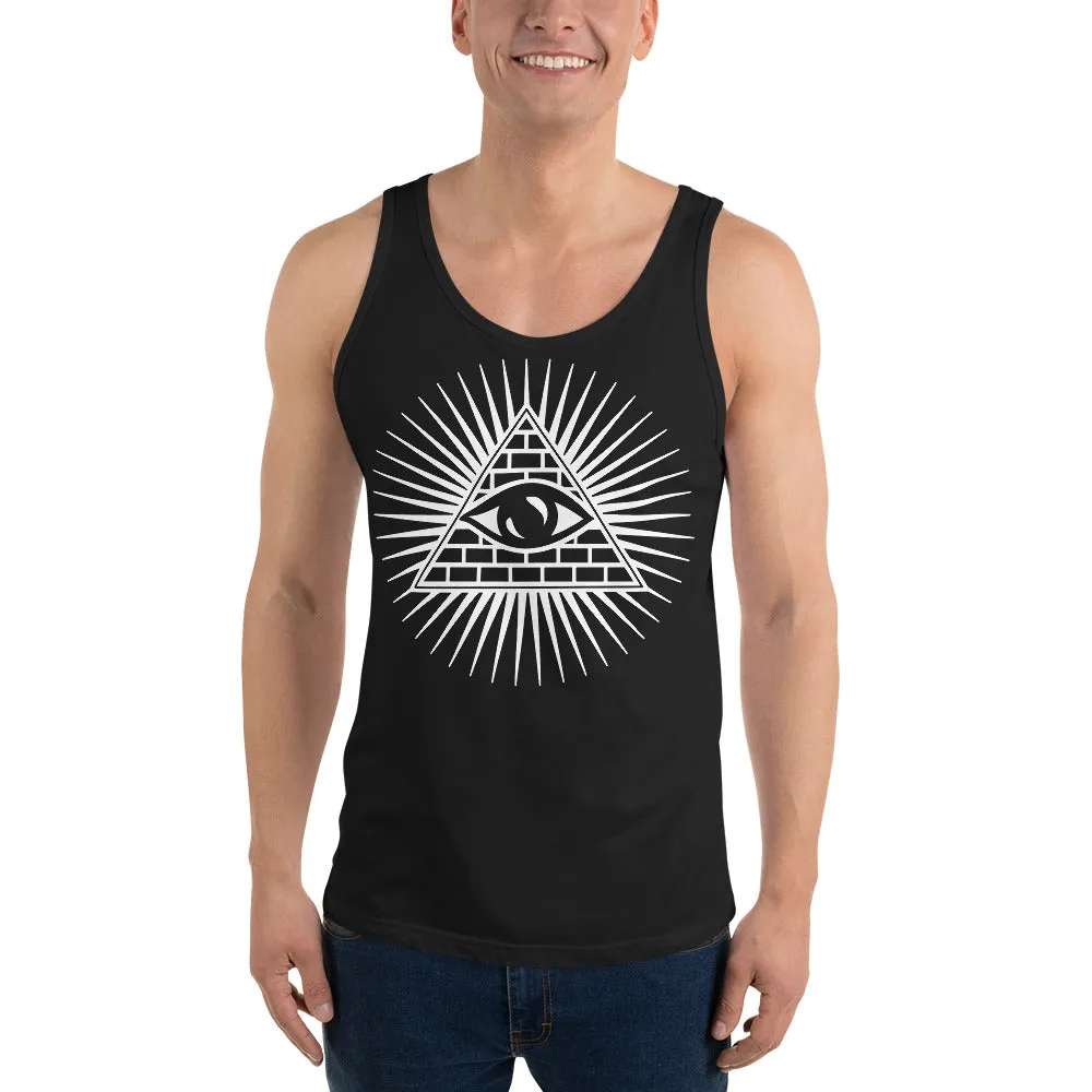 Illuminati All Seeing Psychic Eye Men's Tank Top