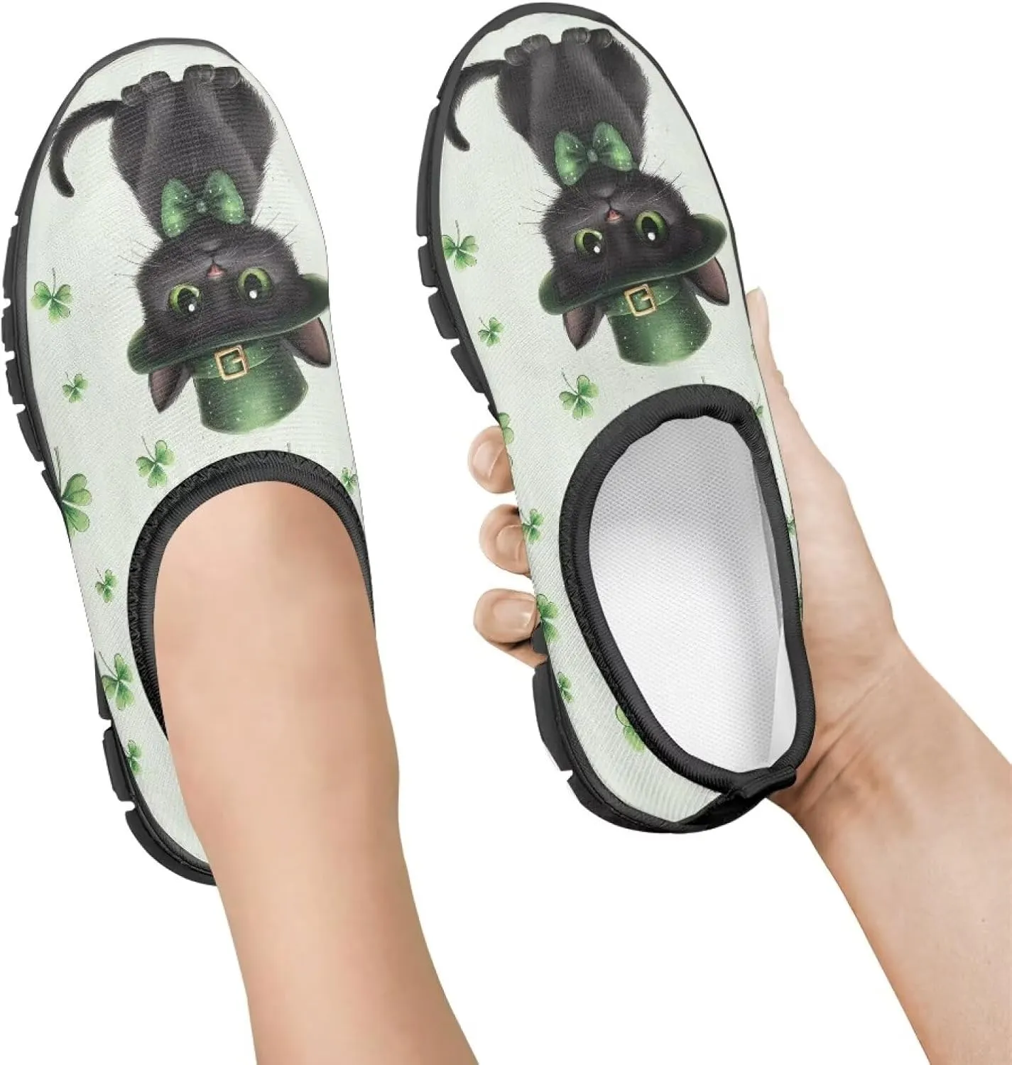 Kids Shoes Boys Girls Slip On Walking Tennis Shoes Soft Loafers Non Slip Lightweight Casual Athletic Sneaker Black Sole Size 11-15