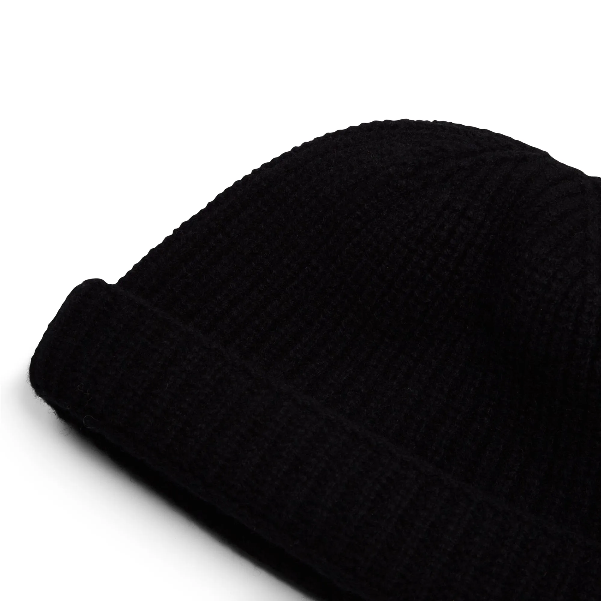 Lambswool Beanie Hat - Black