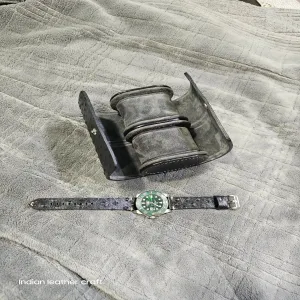Leather watch case