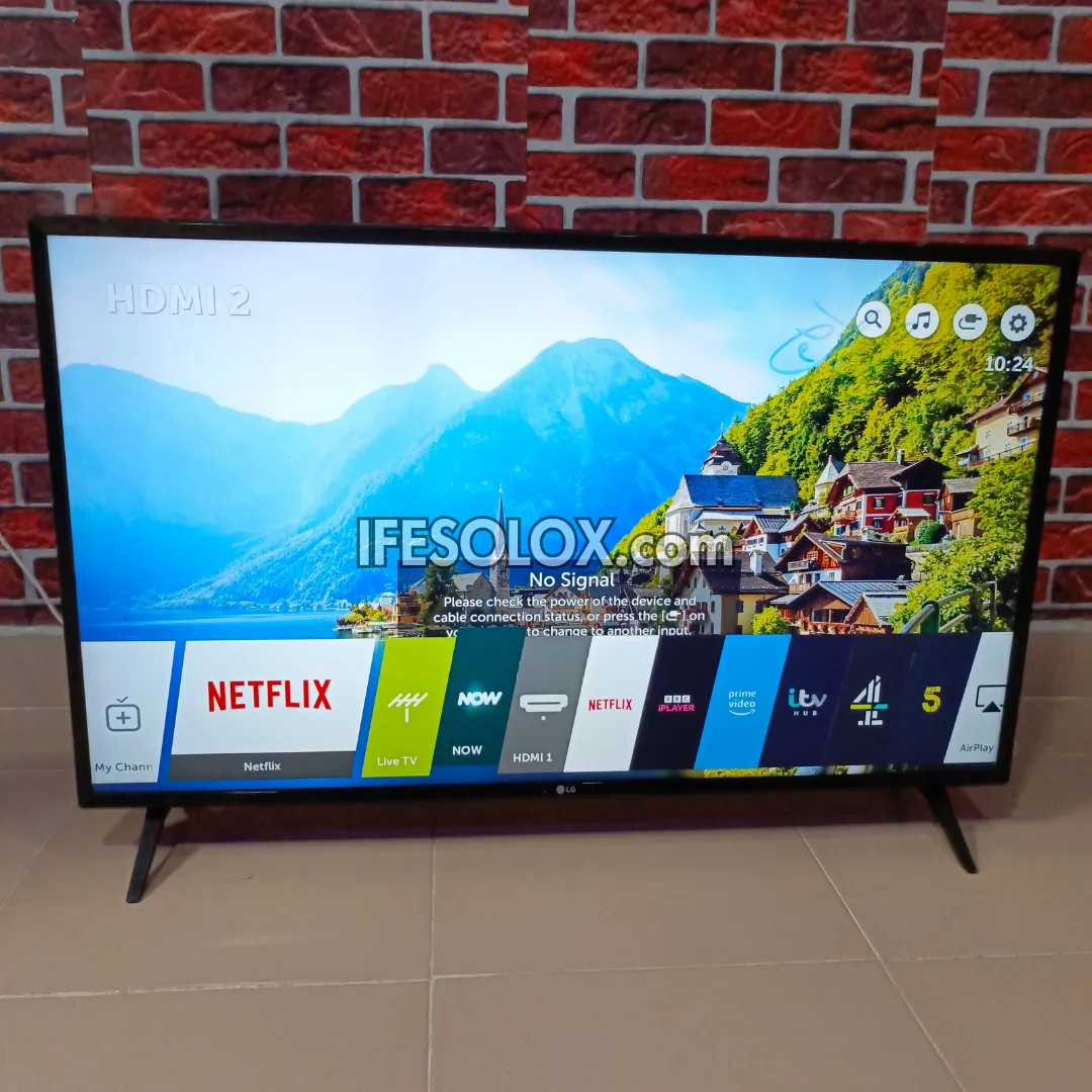 LG 43 Inch 43UK6300 Series webOS Smart, IPS 4K UHD Active HDR TV   Bluetooth - Foreign Used