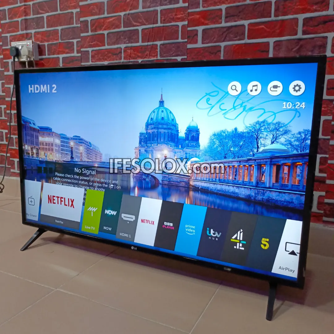 LG 43 Inch 43UK6300 Series webOS Smart, IPS 4K UHD Active HDR TV   Bluetooth - Foreign Used