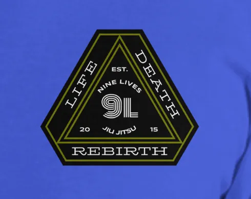 Life and Death Tee - Blue