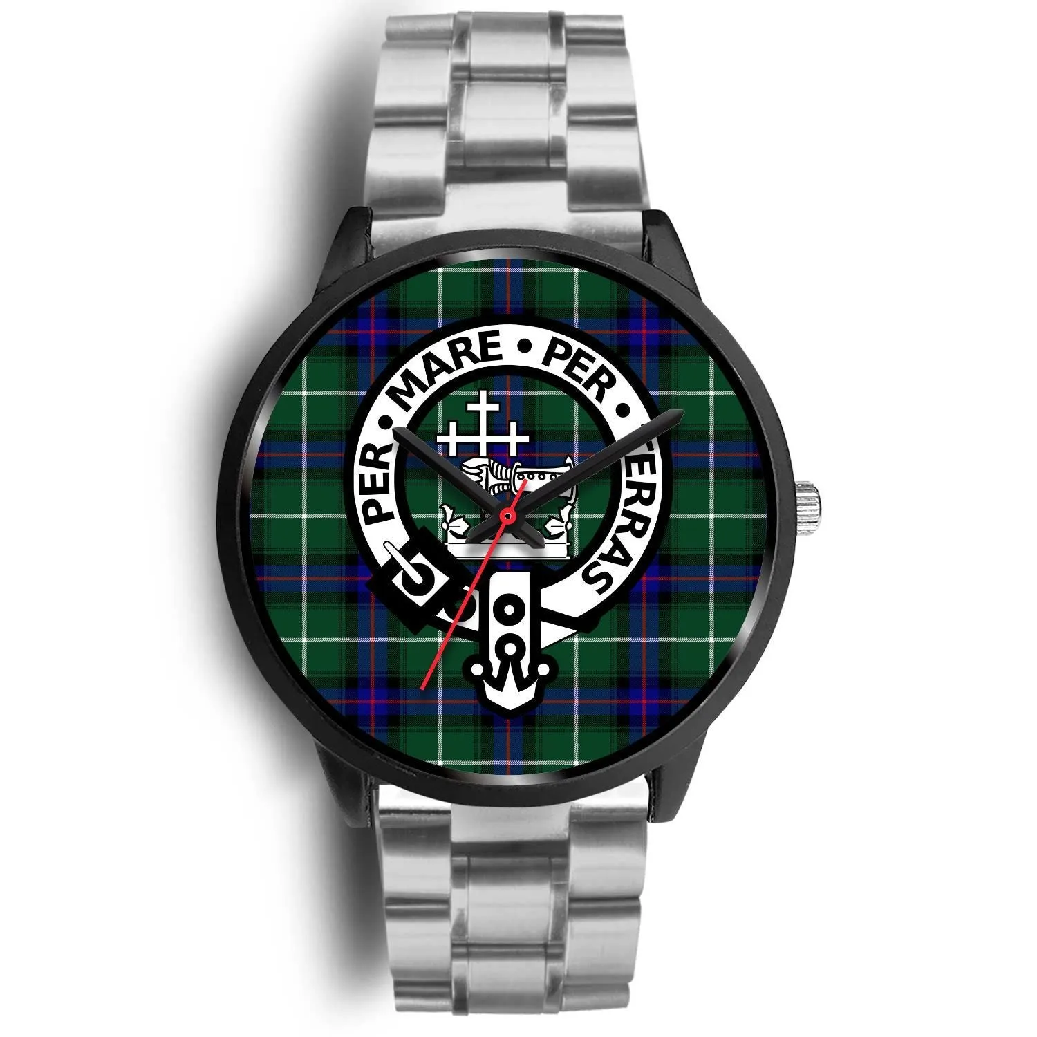 MacDonald Of The Isles Clan Badge Tartan Black Watch