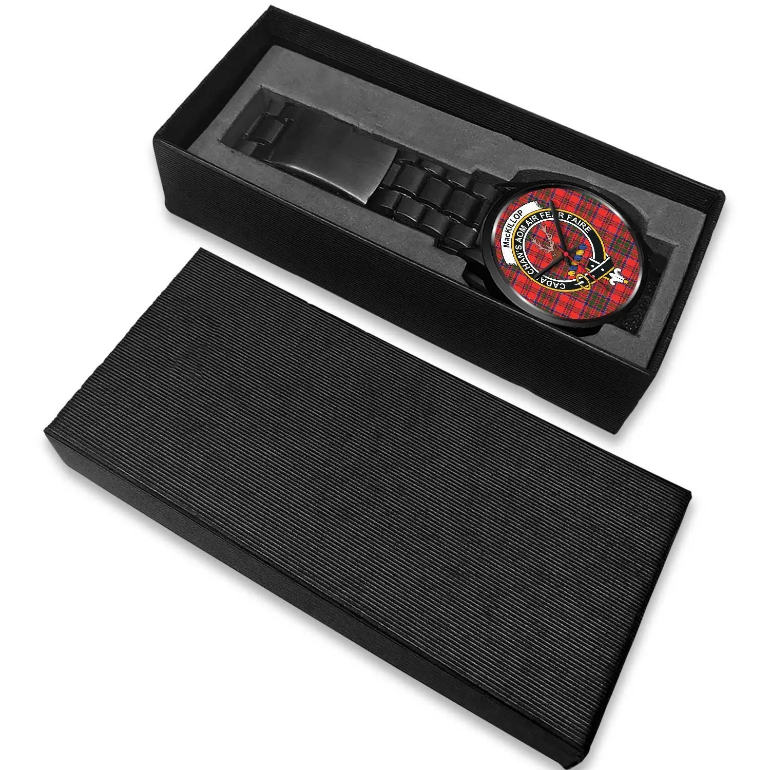 MacKillop Clan Badge Tartan Black Watch
