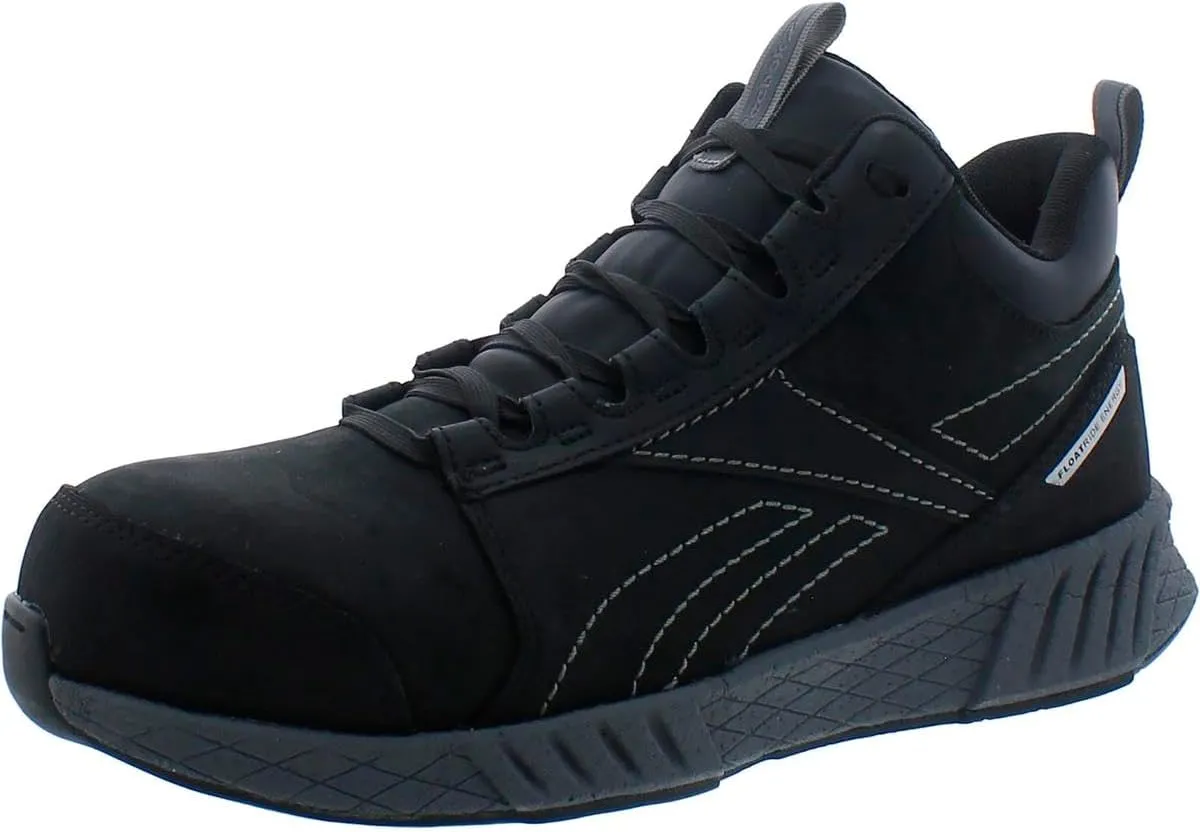 Men's Rb4302 Fusion Formidable Safety Composite Toe Athletic Work Mid Cut Shoe Black and Grey Industrial & Construction Boot