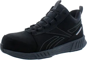 Men's Rb4302 Fusion Formidable Safety Composite Toe Athletic Work Mid Cut Shoe Black and Grey Industrial & Construction Boot