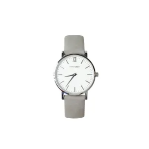 MINI MINIMALIST 32MM SILVER/GREY SUEDE