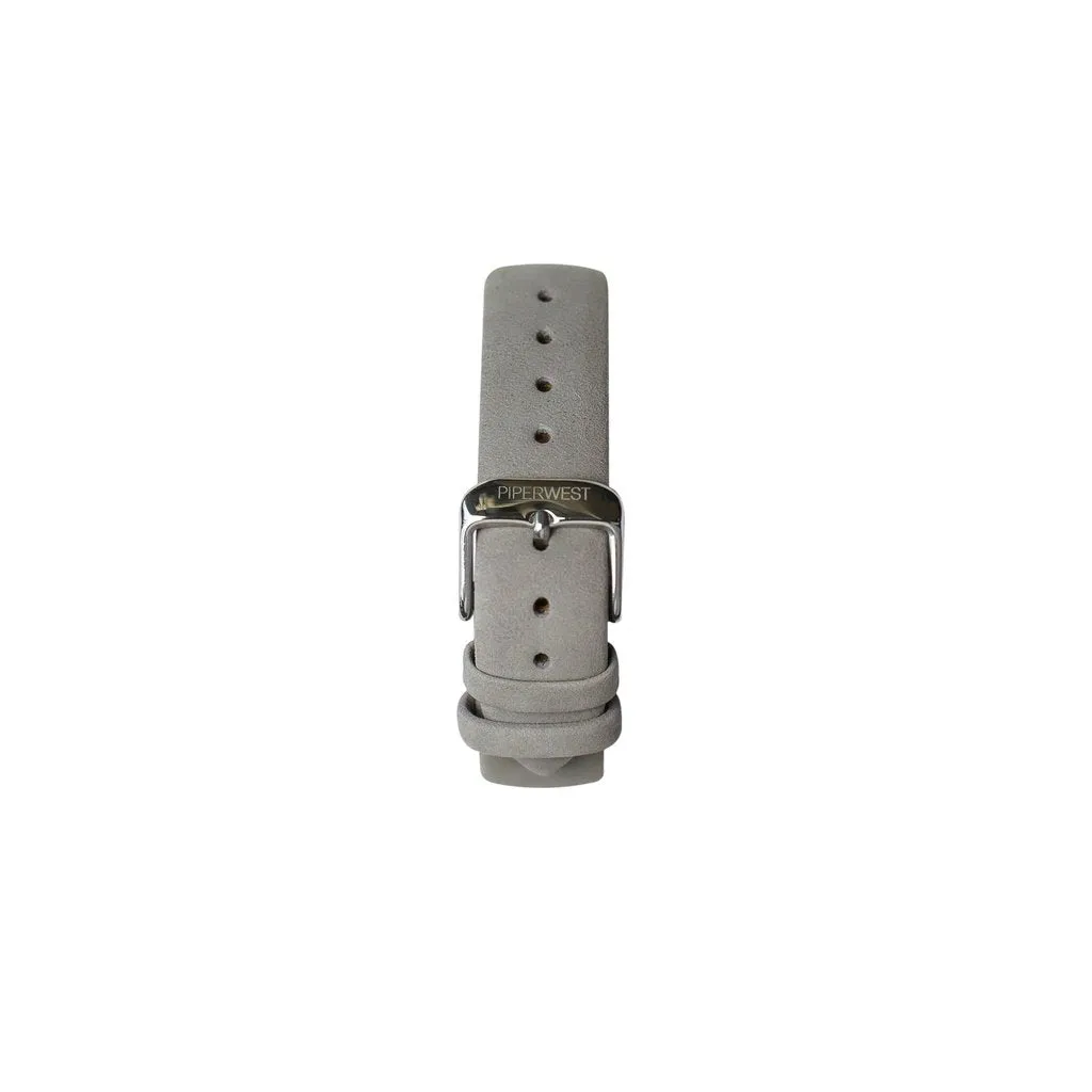 MINI MINIMALIST 32MM SILVER/GREY SUEDE