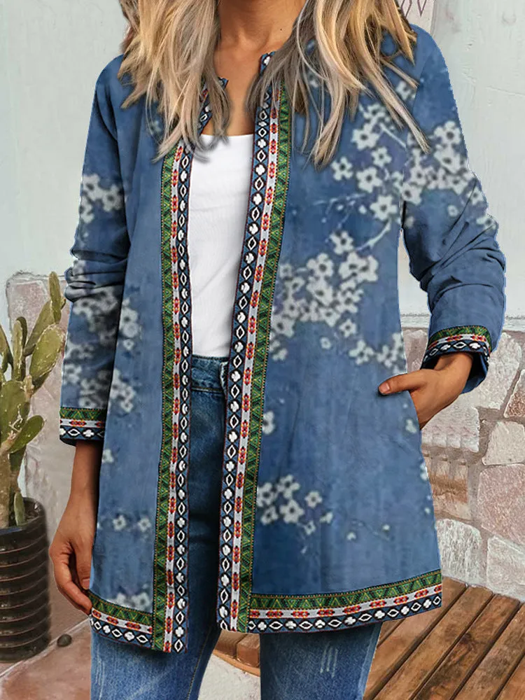 Molly I Retro Style Printed Cardigan