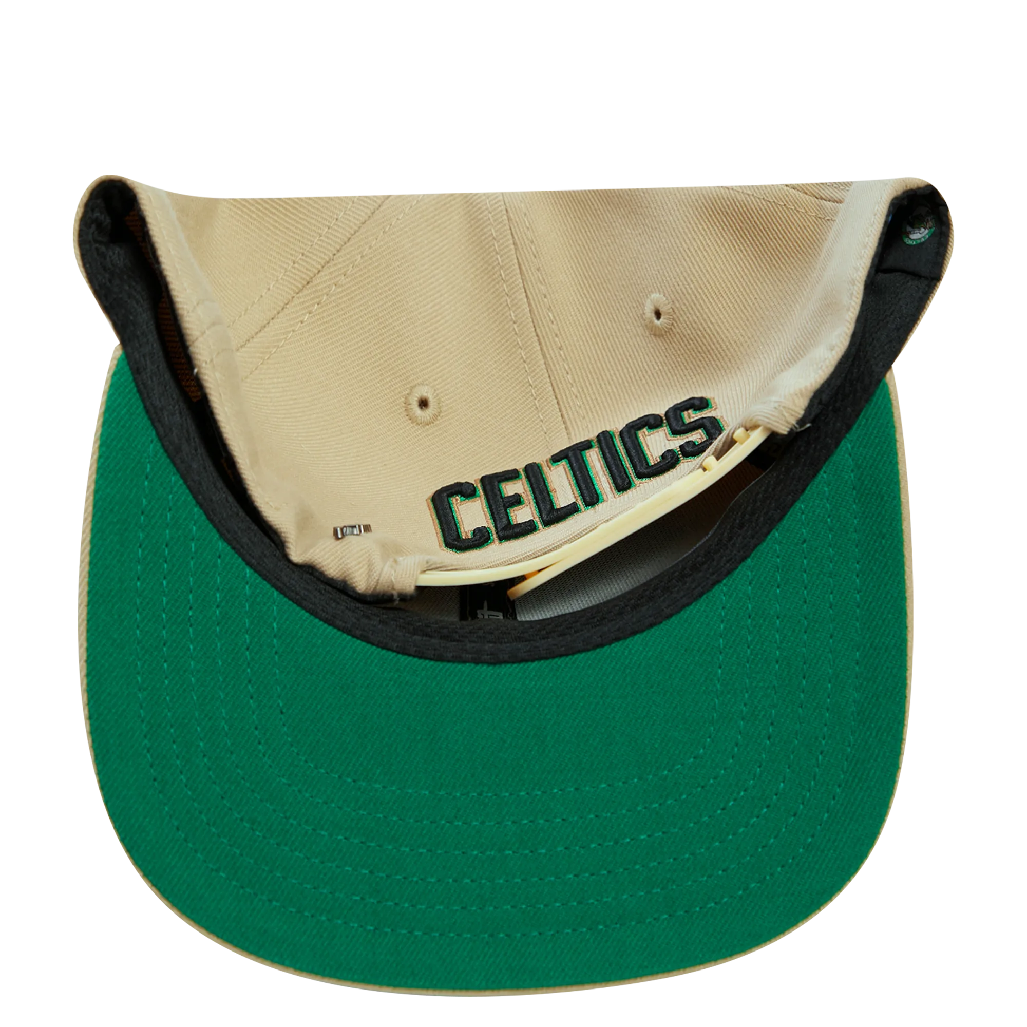 NBA BOSTON CELTICS HYBRID UNISEX WOOL SNAPBACK HAT (KHAKI)