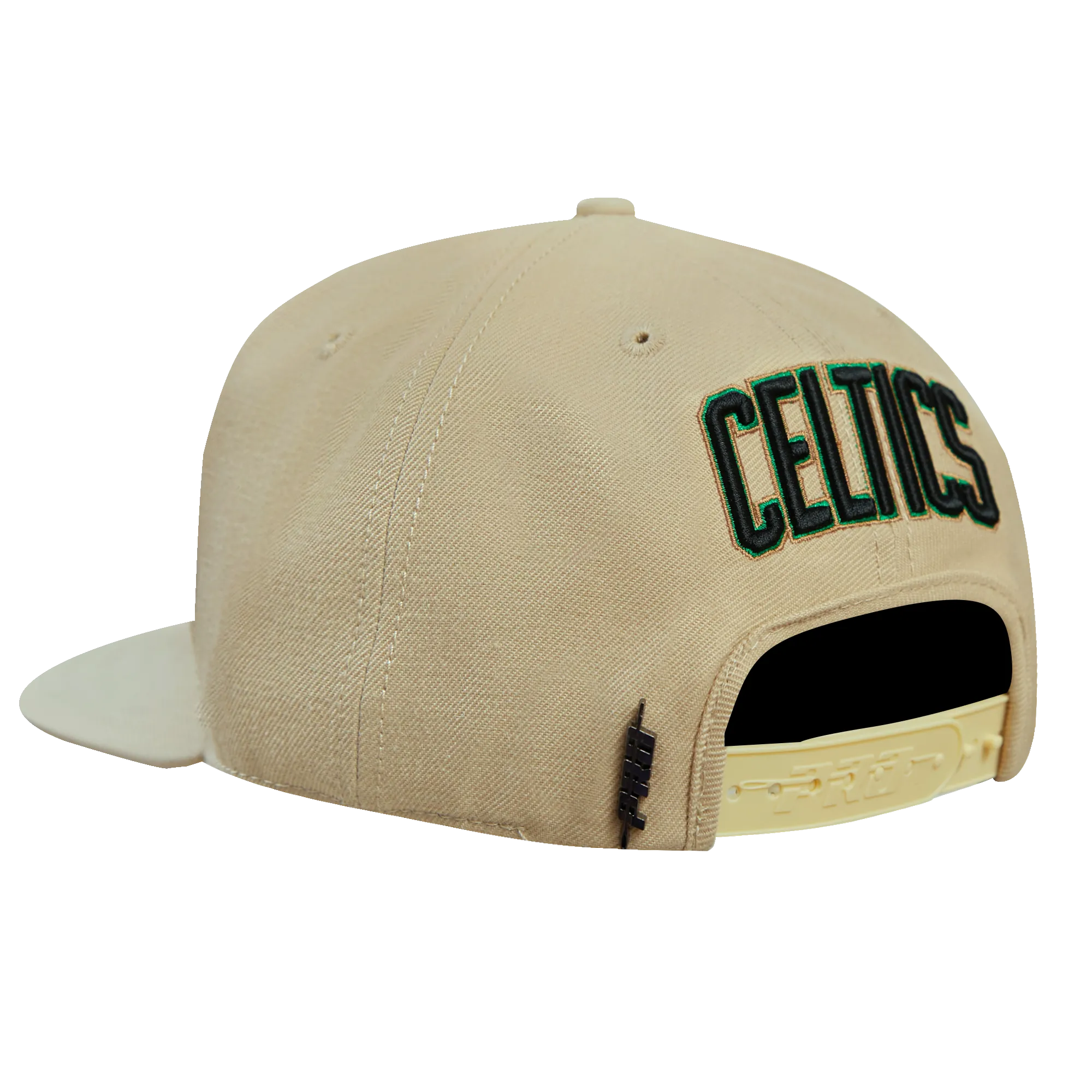 NBA BOSTON CELTICS HYBRID UNISEX WOOL SNAPBACK HAT (KHAKI)
