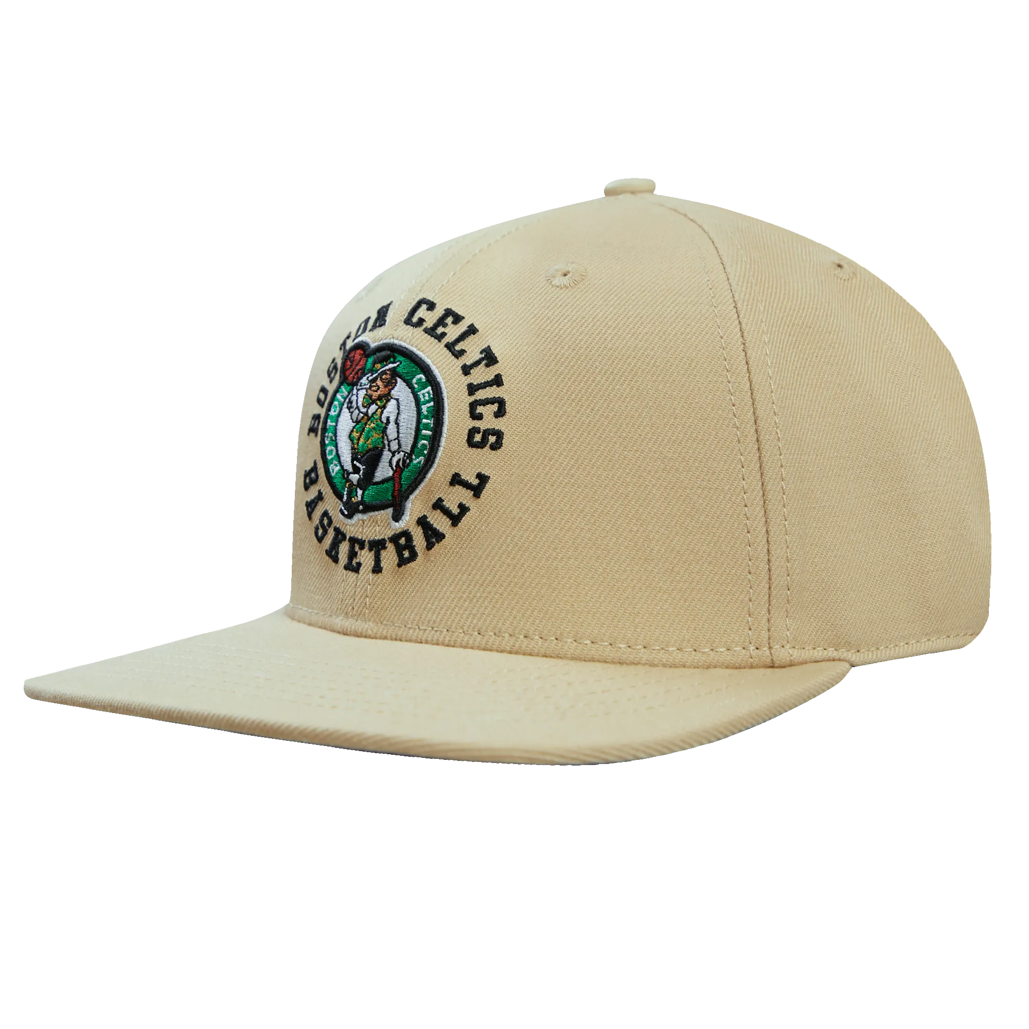 NBA BOSTON CELTICS HYBRID UNISEX WOOL SNAPBACK HAT (KHAKI)