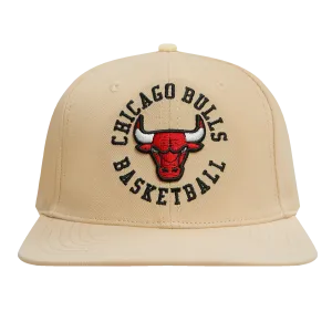 NBA CHICAGO BULLS HYBRID UNISEX WOOL SNAPBACK HAT (KHAKI)
