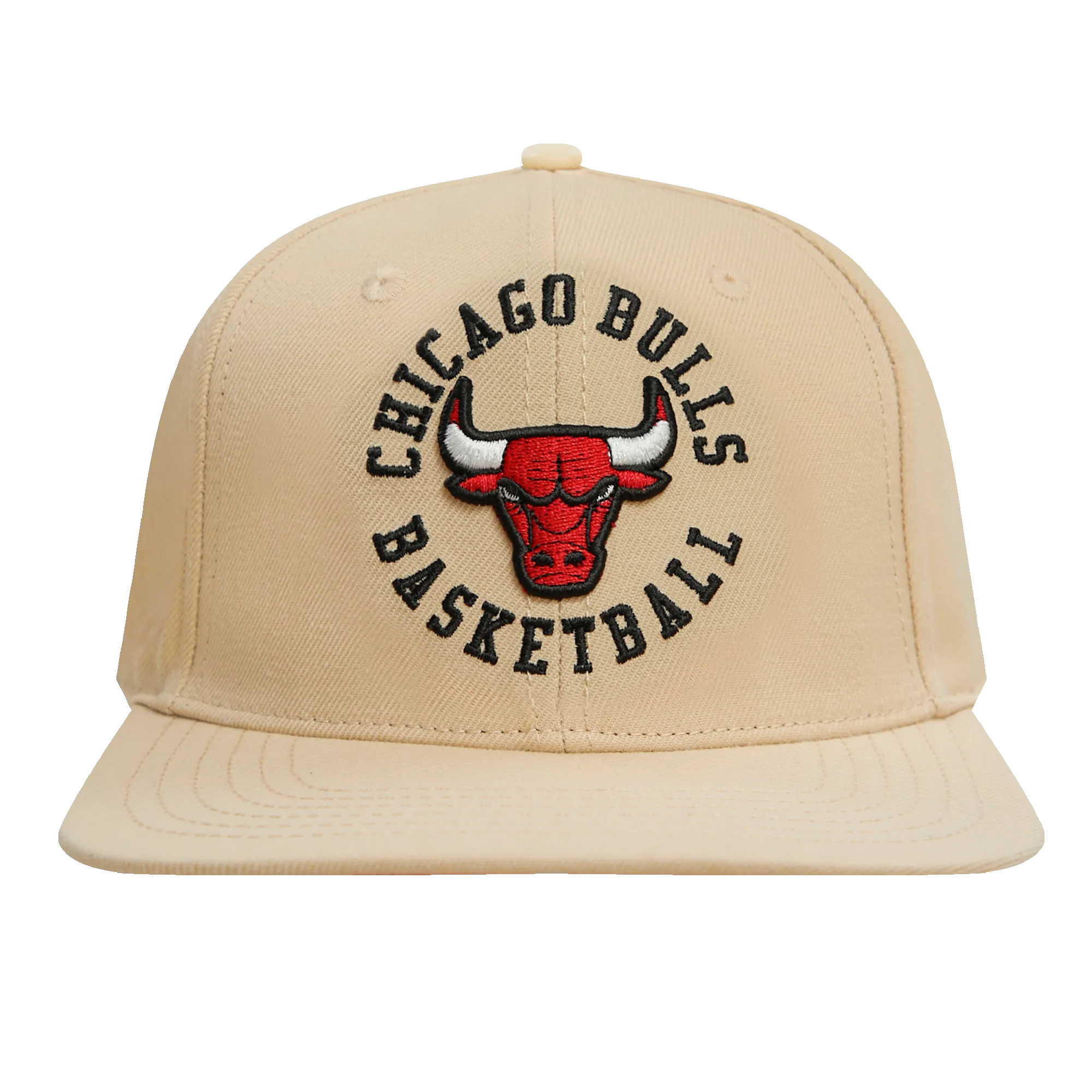 NBA CHICAGO BULLS HYBRID UNISEX WOOL SNAPBACK HAT (KHAKI)