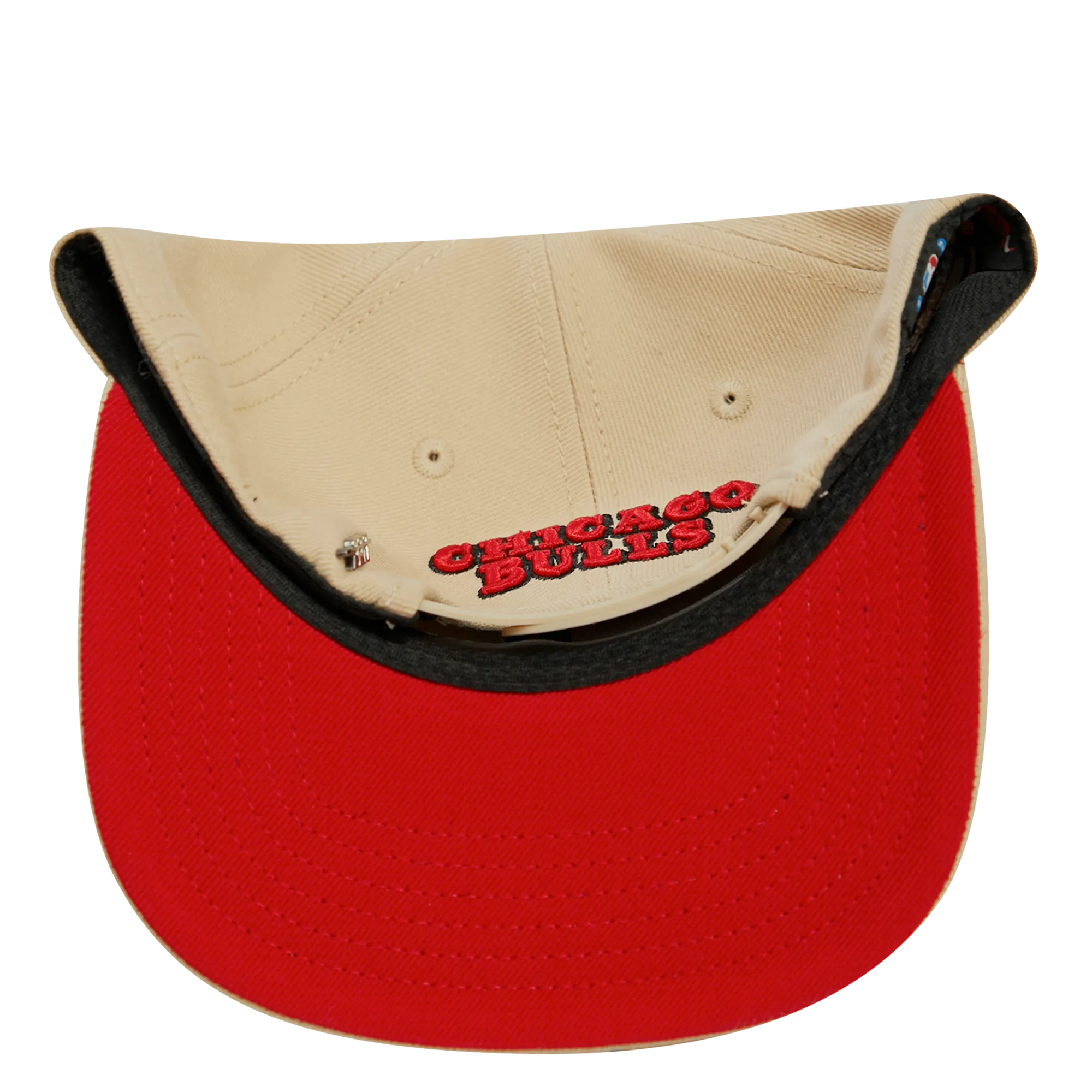 NBA CHICAGO BULLS HYBRID UNISEX WOOL SNAPBACK HAT (KHAKI)