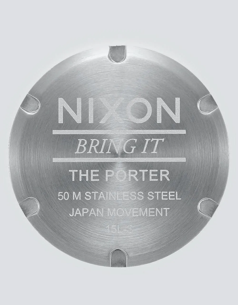 Nixon Porter Leather Watch - Navy/Brown