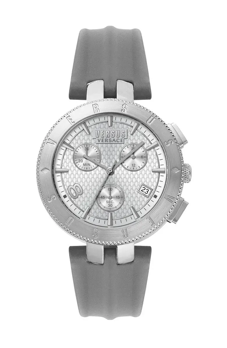 Nordstrom Authentic Men's Versus Versace 44mm Quartz Chronograph Leather Strap Watch, Includes Battery & Gift Box -Retails $310 US 
