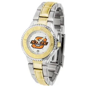 Oklahoma State Cowboys Ladies Competitor Two-Tone Band Watch