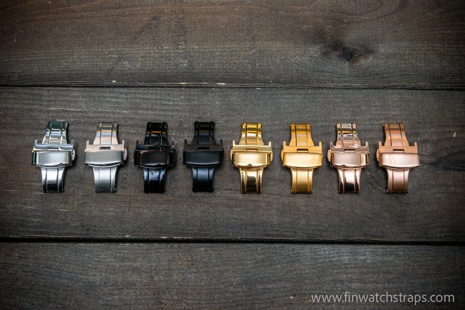 One-piece military watch band, Horween Dublin Cognac leather watch strap