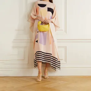 Peach Elegance Kaftan KAF0017