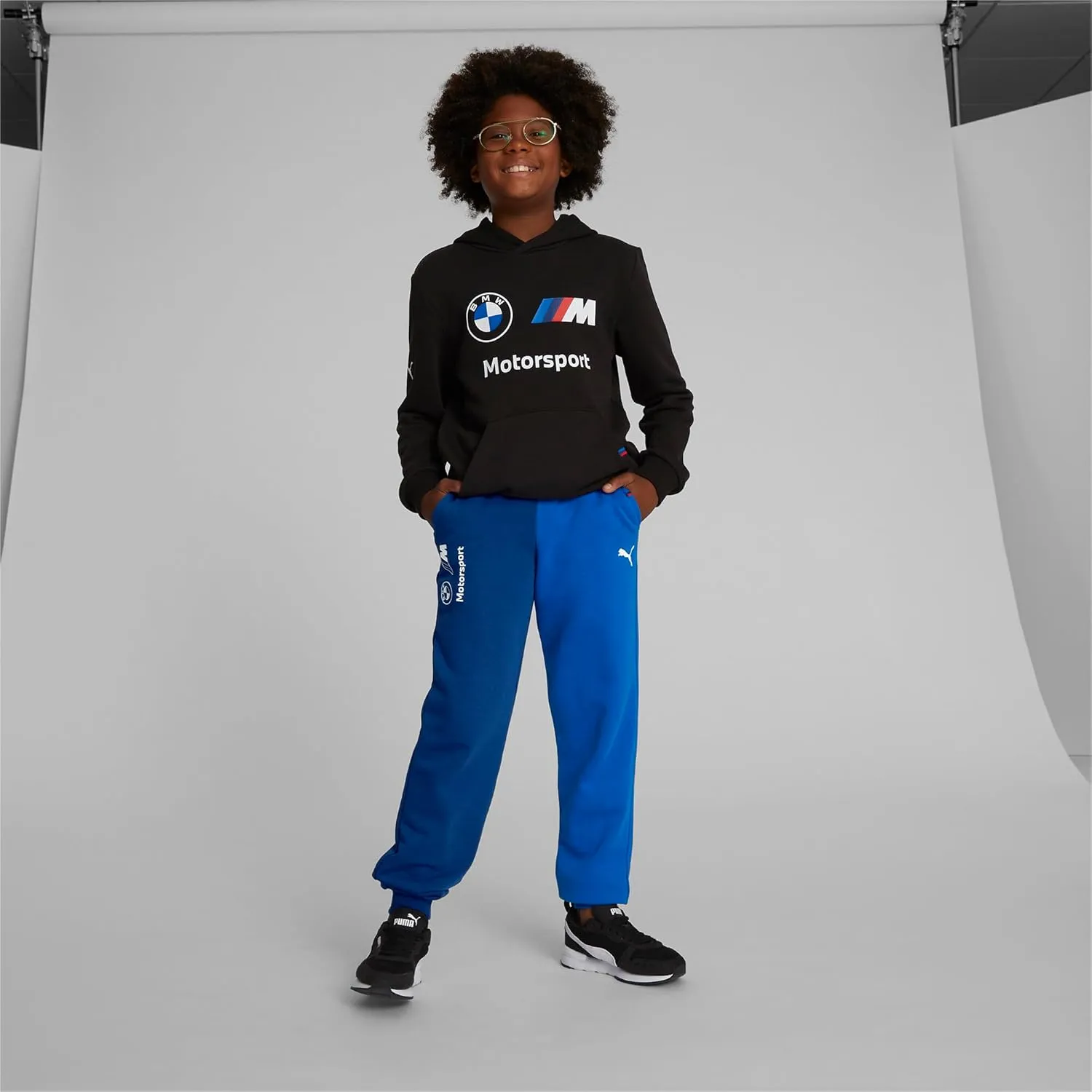 PUMA Kids' BMW M Motorsport Essentials French Terry Sweatpants