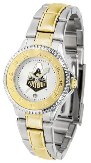 Purdue Boilermakers Ladies Competitor Two-Tone Band Watch