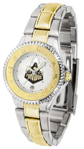 Purdue Boilermakers Ladies Competitor Two-Tone Band Watch