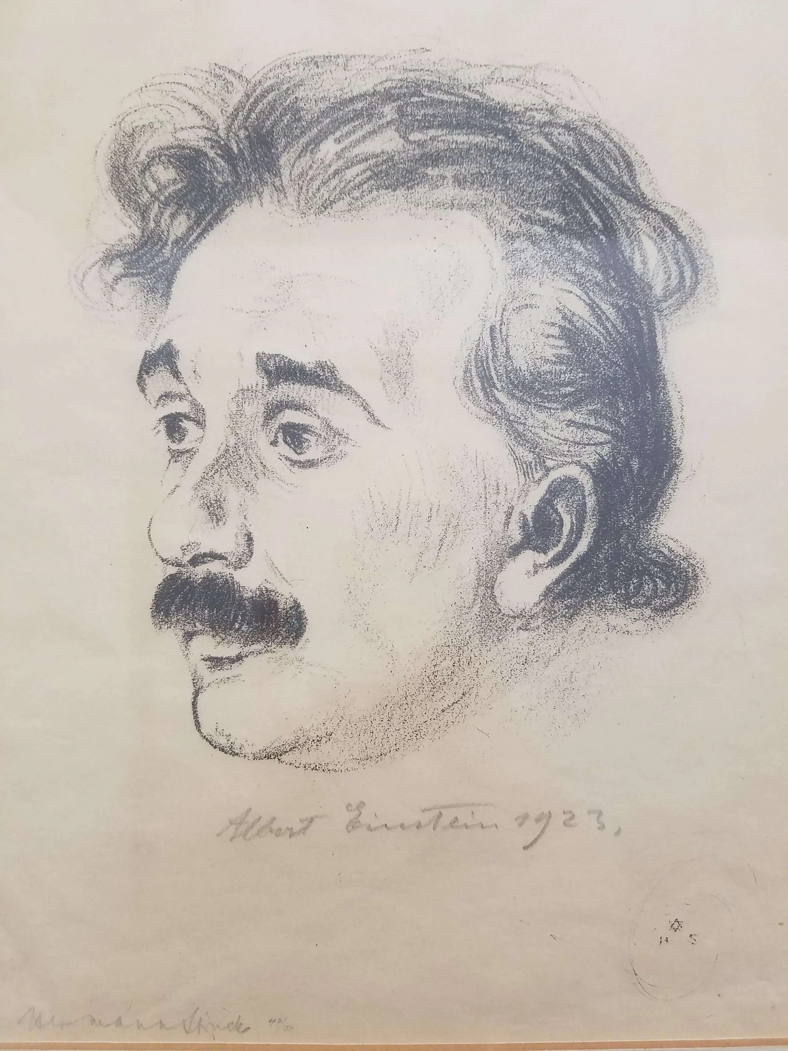 "Albert Einstein"SIGNED ORIGINAL Portrait,Ext. Significant,c1923,APR $100k w/CoA!!!