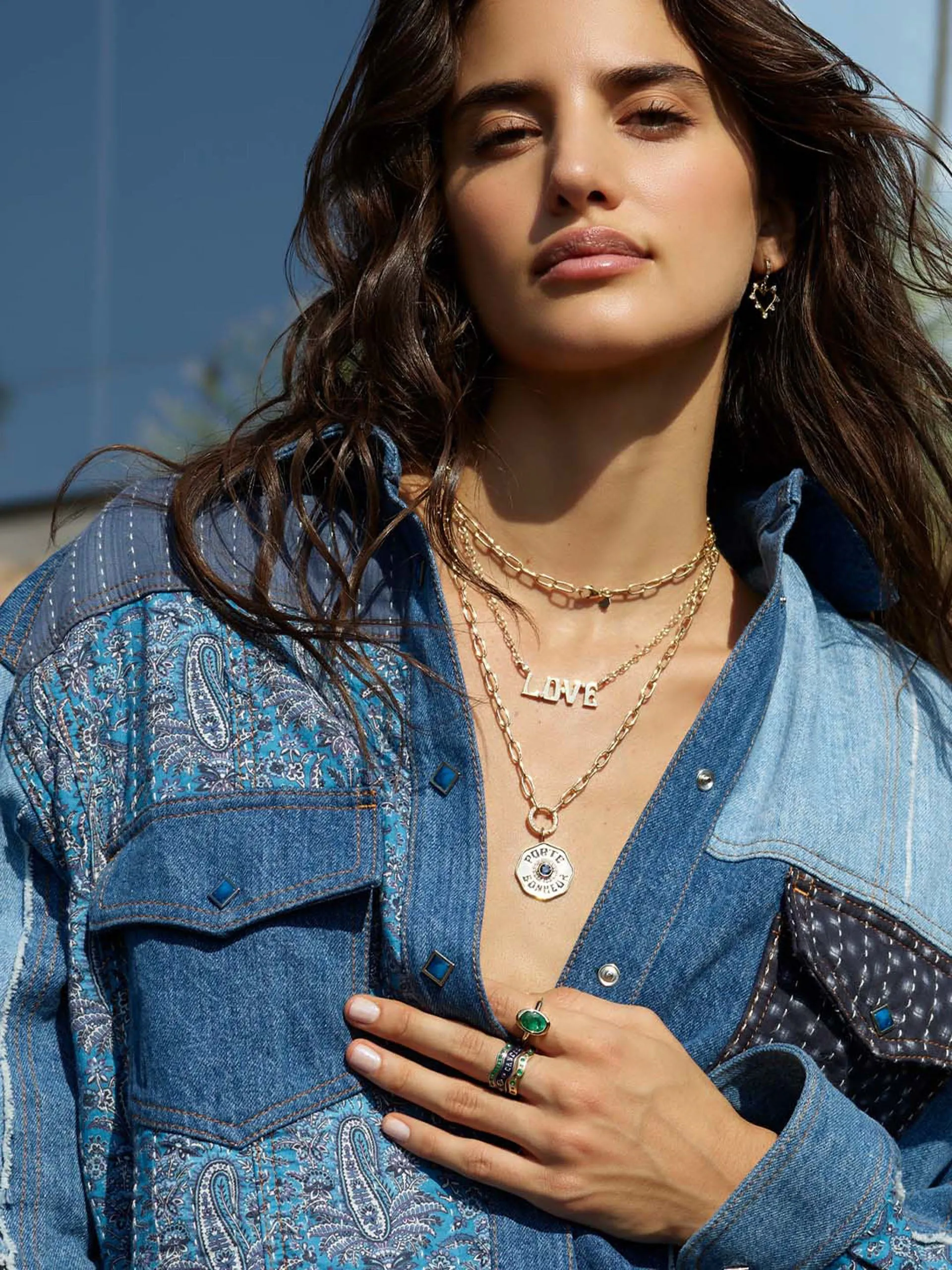 "Love" nameplate necklace