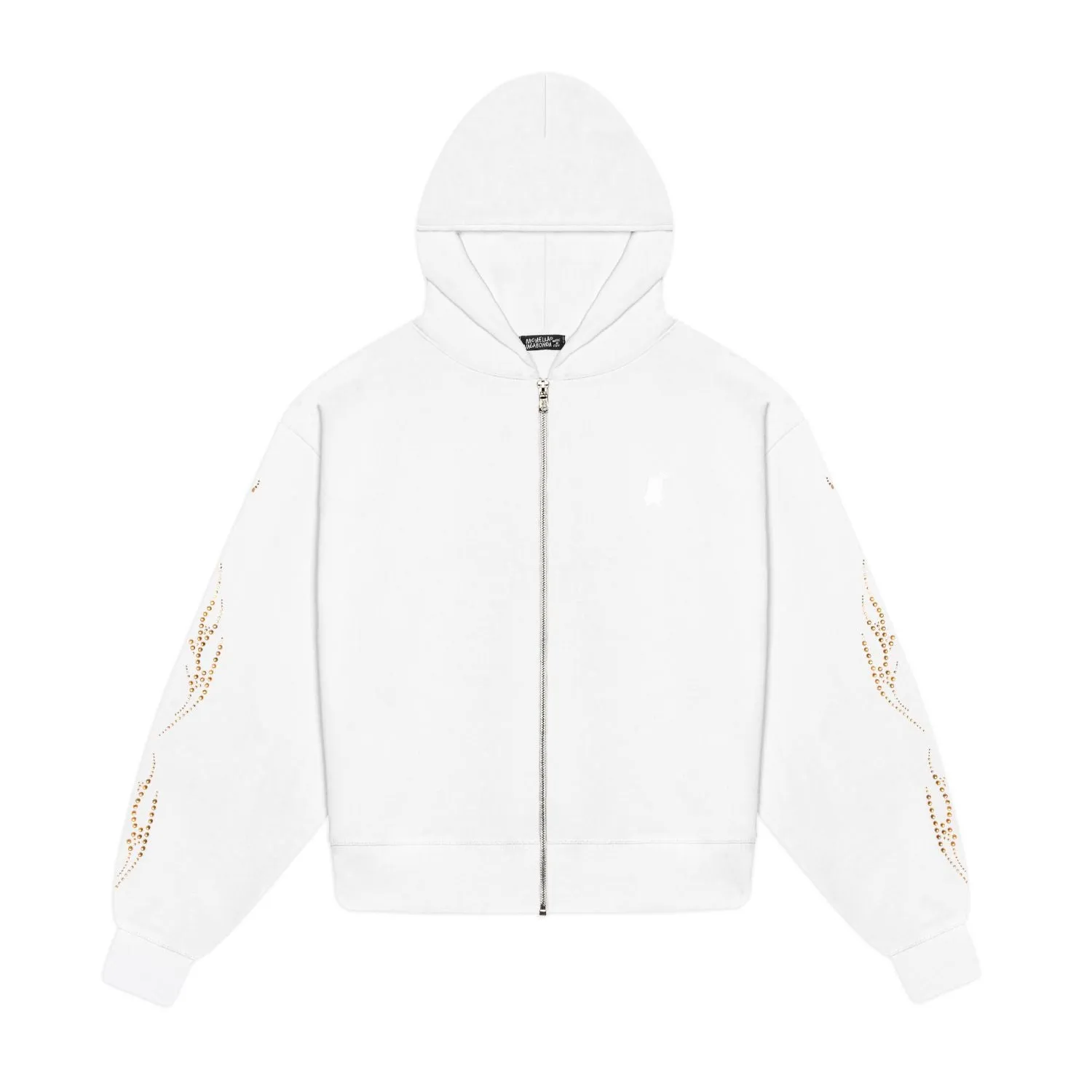 Racing Zip Hoodie - Bianco