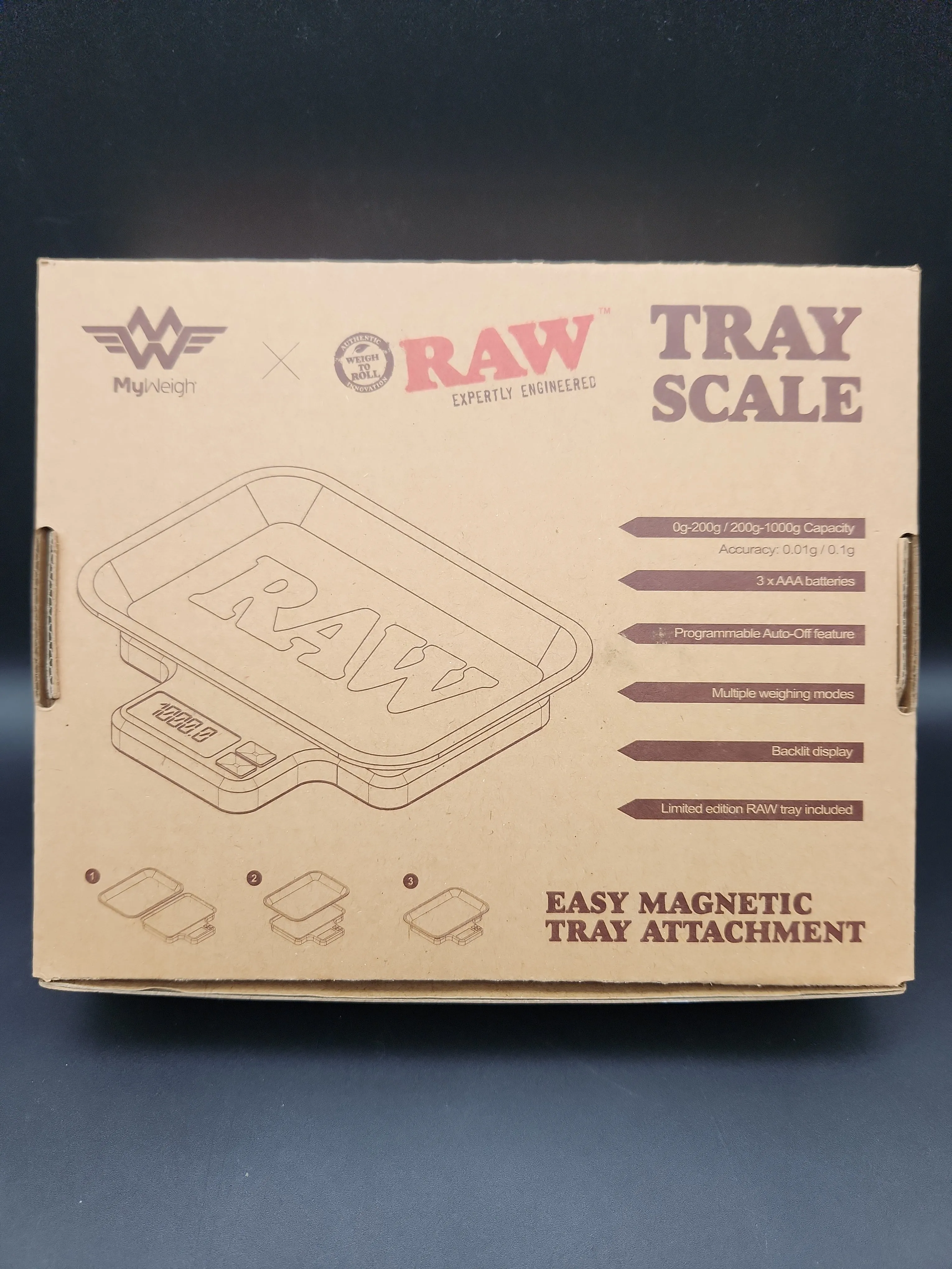 RAW X My Weigh Tray Scale | 1000g | Variable Precision