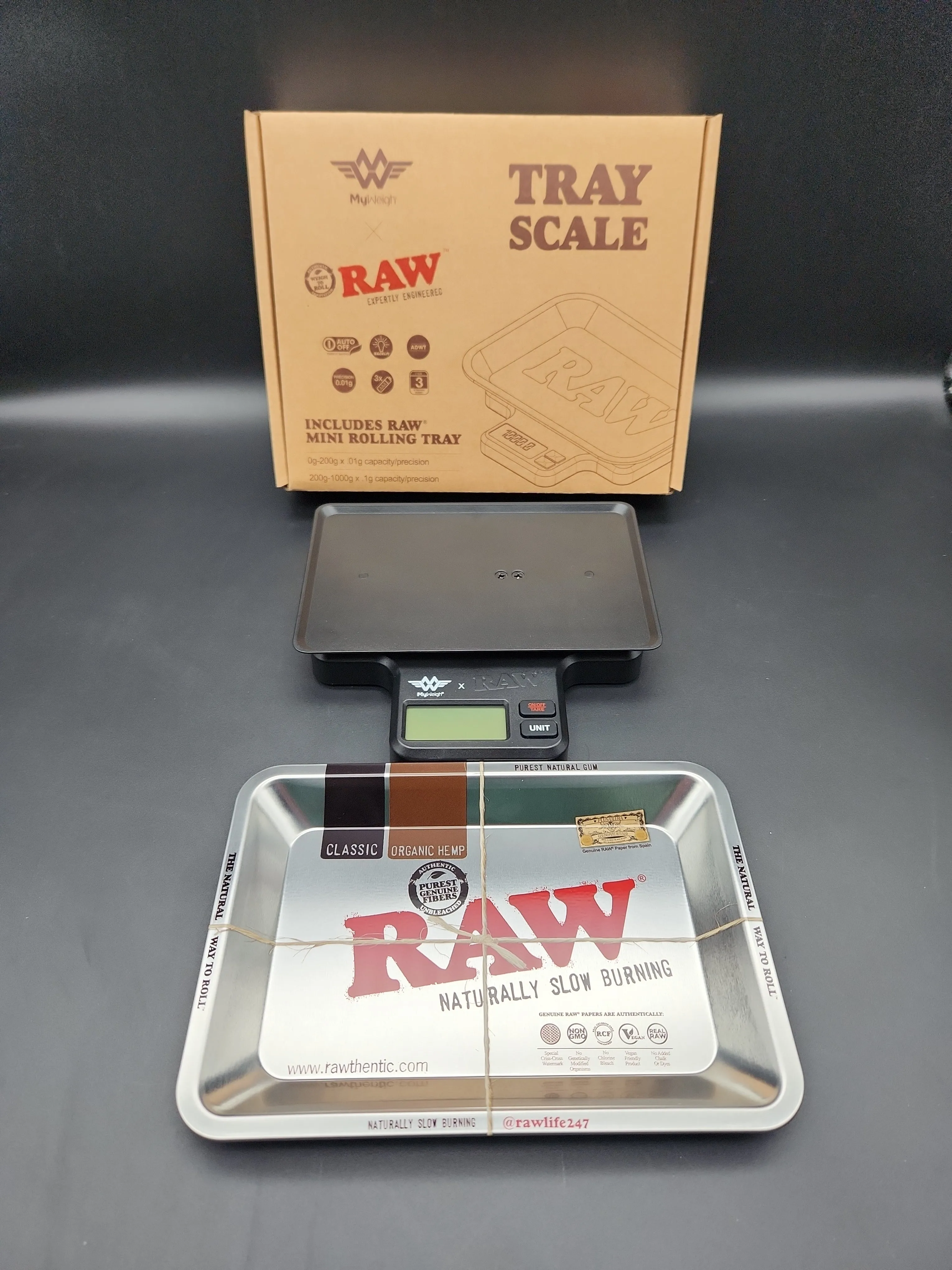 RAW X My Weigh Tray Scale | 1000g | Variable Precision