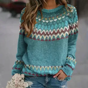 REGINA - RETRO WAVE SWEATER