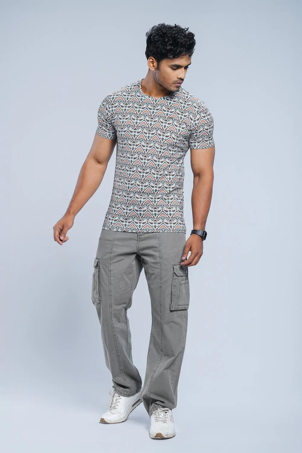 Regular Fit Paisley Printed T-Shirt