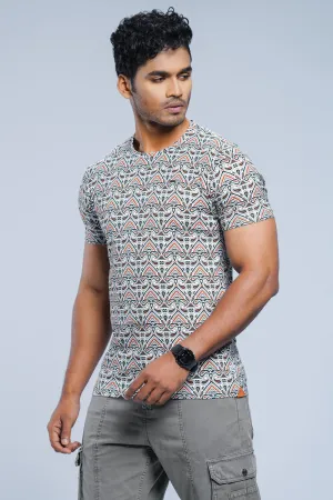 Regular Fit Paisley Printed T-Shirt