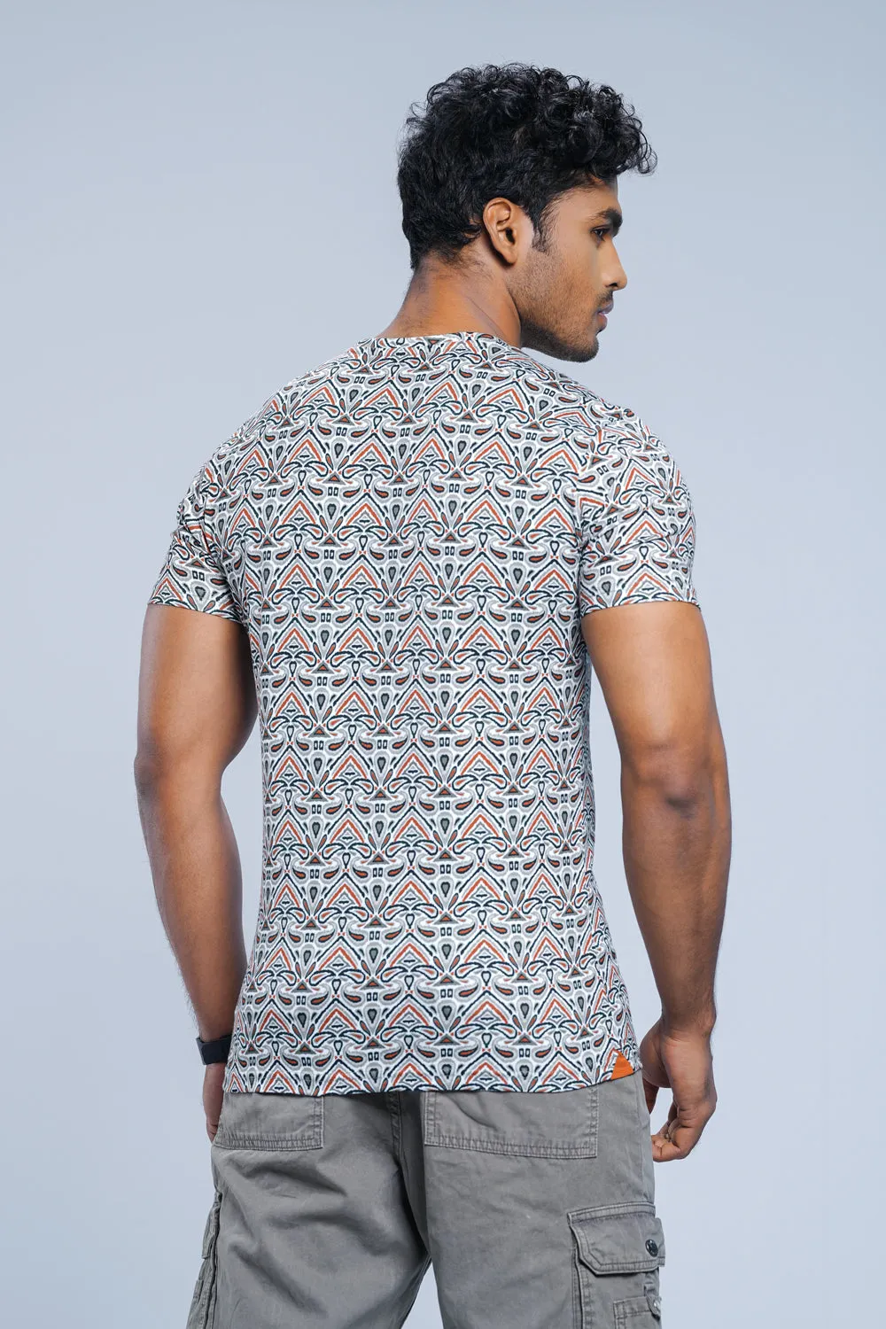 Regular Fit Paisley Printed T-Shirt
