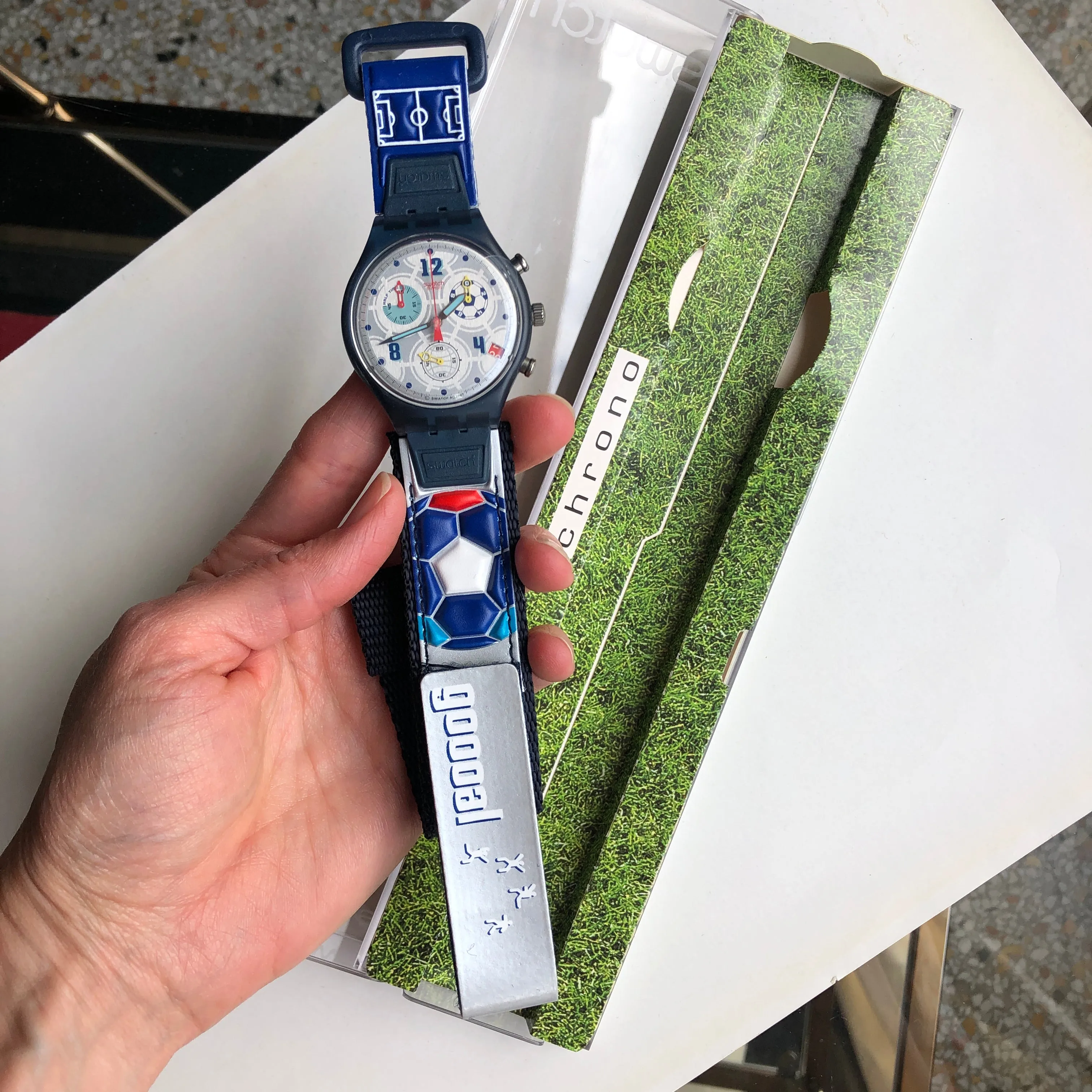 RESERVED // 1990s Vintage Swatch Watch Chrono duo