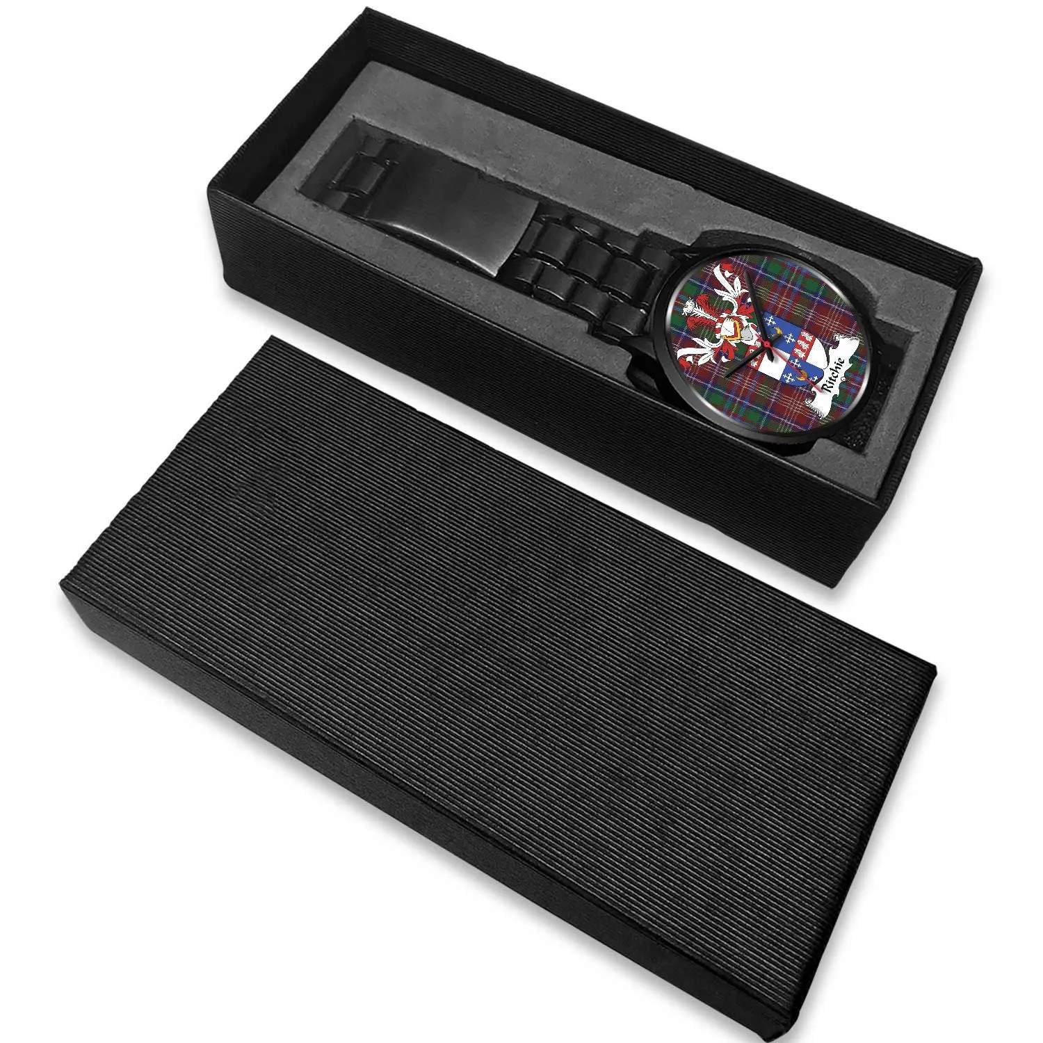 Ritchie Clan Badge Tartan Black Watch